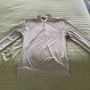 Southern Tide Cruiser Heather Micro Striped Performance Quarter Zip Pullover